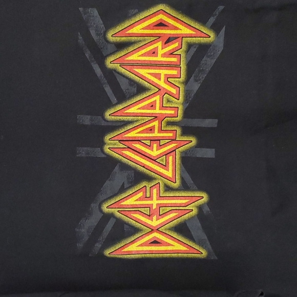 DEF LEPPARD concert graphic tee 2007 tour XL black short sleeve dates cities - Picture 3 of 9